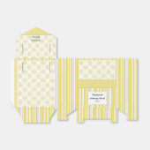 Bij Geel en Grijs Geometrisch Aangepast Bedankdoosjes (Uitgevouwen)