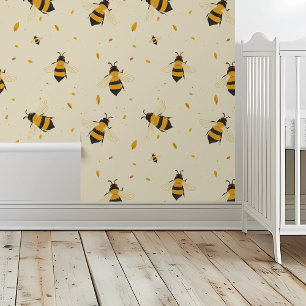 Bij Geel Hommels Kindercameraatje Behang