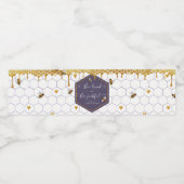 Bij- geliefde en Bij- mooie waterfleslabel  Waterfles Etiket (Enkel label)