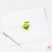 Bij Gelukkig 1 Ronde Sticker (Envelop)