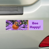 Bij Gelukkig Inspirerende Natuur Bumpersticker (Op auto)