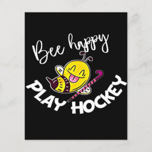 Bij Gelukkig Speel Hockey Bij Cadeaus ,Ik Hou Van  Flyer