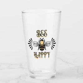 Bij Gelukkig | Vintage Kleuren Honingbij Glas