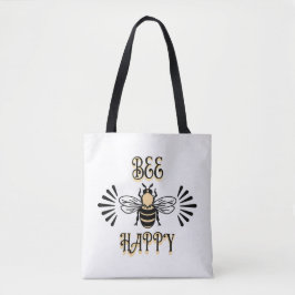 Bij Gelukkig | Vintage Kleuren Honingbij Tote Bag