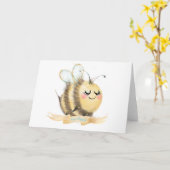 Bij Gelukwenskaart Kaart (Gele Bloem)