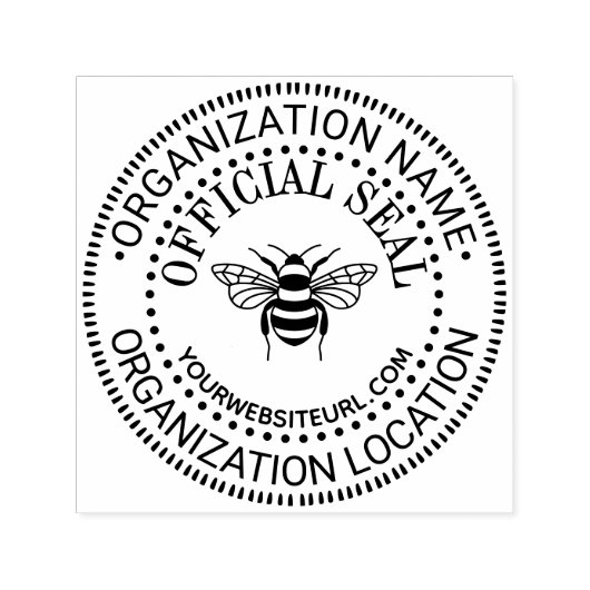 Bij Generieke Aangepaste Officiële Stempel Naam Lo (Design)