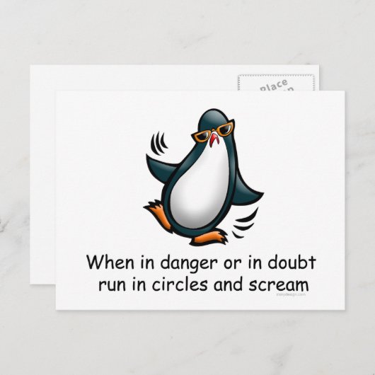 Bij gevaar of twijfel briefkaart (Voorkant / Achterkant)