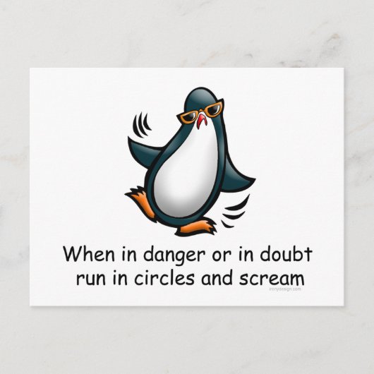 Bij gevaar of twijfel briefkaart (Voorkant)