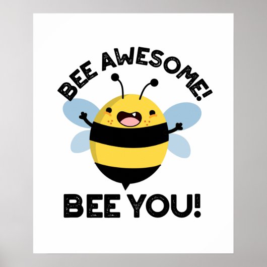 bij Geweldige bij je positief insectenwoordje Poster (Voorkant)
