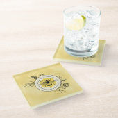 Bij Glazen Onderzetter (Schuin)