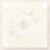 Bij Glazen Onderzetter (Achterkant)