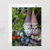 Bij Gnome in de tuin Briefkaart (Voorkant / Achterkant)