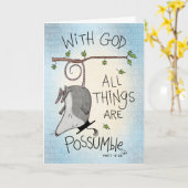 Bij God is alles mogelijk, Afstuderen Kaart (Gele Bloem)