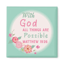 Bij God is alles mogelijk (licht Blauwgroen)