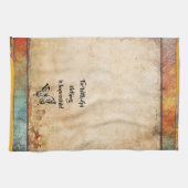 Bij God is alles mogelijk rustieke keukenhanddoek (Horizontaal)