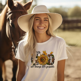 Bij God is alles mogelijk T-shirt