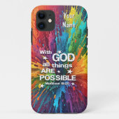Bij God Matteüs 19-26 Case-Mate iPhone Case (Achterkant)