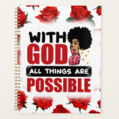 Bij God zijn alle dingen mogelijk melanine en zwar Planner (Voorkant)