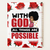 Bij God zijn alle dingen mogelijk melanine en zwar Planner (Achterkant)