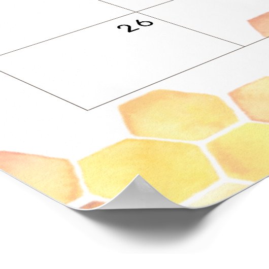 Bij Guess Baby Verwachte Datum Agenda Poster (Hoek)