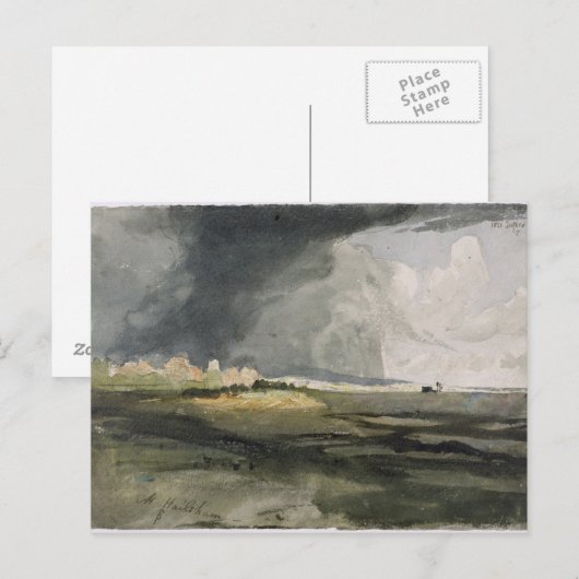 Bij Hailsham, Sussex: A Storm Approaching, 1821 (w Briefkaart (Voorkant / Achterkant)