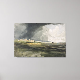 Bij Hailsham, Sussex: A Storm Approaching, 1821 (w Canvas Afdruk