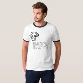 Bij happy :) t-shirt (Voorkant volledig)