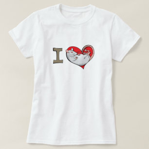 Bij hartratten (albino) t-shirt