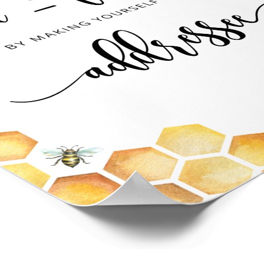 Bij Help de drukke bruid een envelop adresseren po Poster (Hoek)