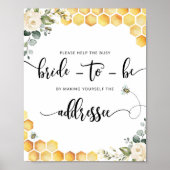 Bij Help de drukke bruid een envelop adresseren po Poster (Voorkant)