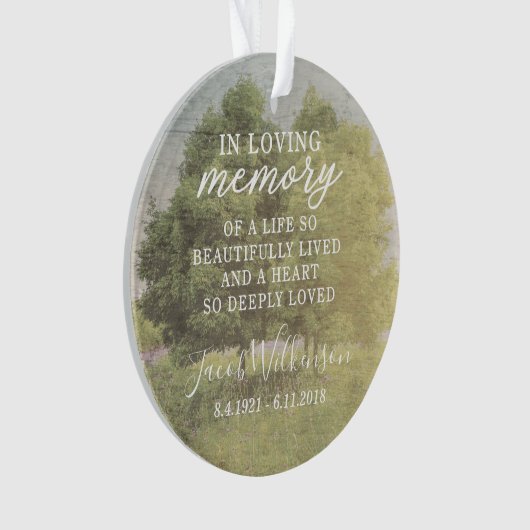 Bij het afspelen van Acrylfoto-versiering van gehe Ornament (voorkant)