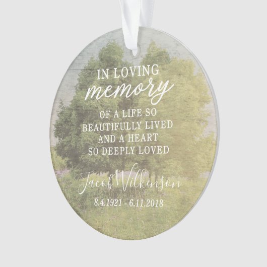 Bij het afspelen van Acrylfoto-versiering van gehe Ornament (voorkant)