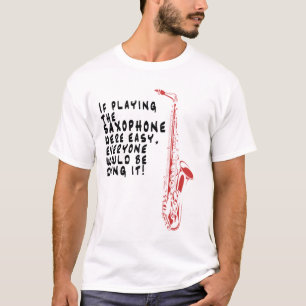 Bij het afspelen van de saxofone... t-shirt