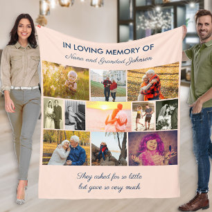 Bij het afspelen van het geheugen Blush Pink Photo Fleece Deken