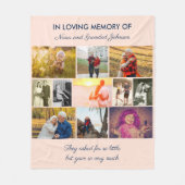 Bij het afspelen van het geheugen Blush Pink Photo Fleece Deken (Voorkant)