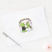 Bij het altaar ronde sticker (Envelop)