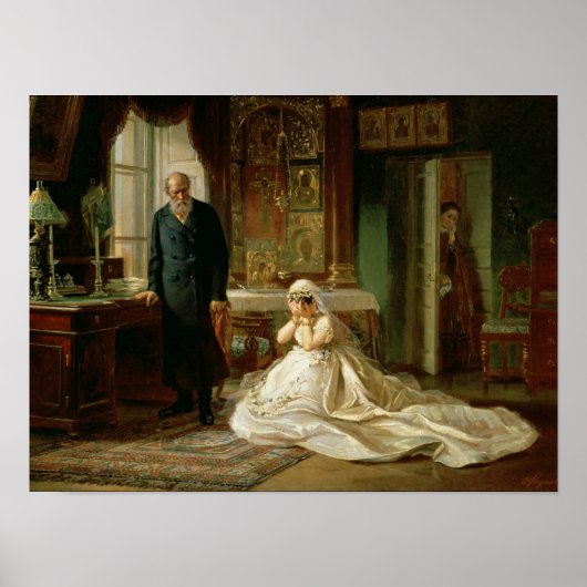 Bij het Altar, 1870 Poster (Voorkant)