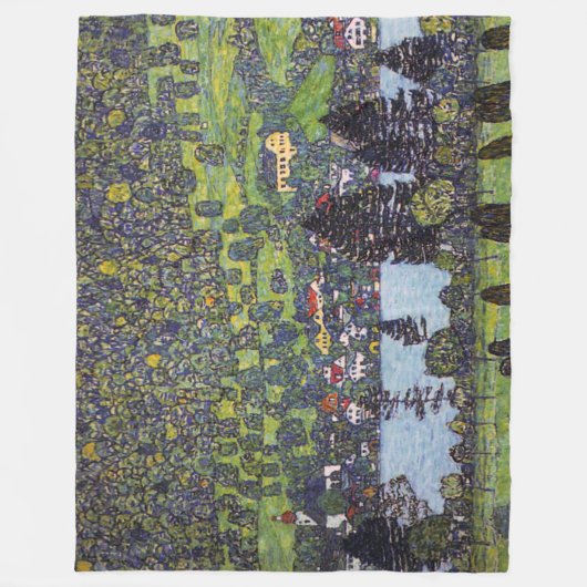 Bij het Attermeer, Gustav Klimt Fleece Deken (Voorkant)