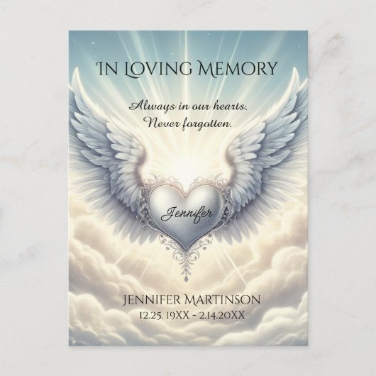 Bij het bewaren van de geheugenfotokaart briefkaart (Voorkant)