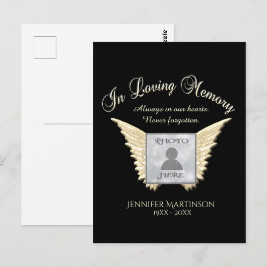 Bij het bewaren van de geheugenfotokaart briefkaart (Voorkant / Achterkant)