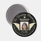 Bij het bewaren van geheugenfotoherinnering magneet (Voorkant / Achterkant)