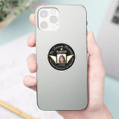 Bij het bewaren van geheugenfotoherinnering sticker (Telefoon)