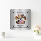Bij het bewaren van Memory Photo Pet Memorial - Si Vierkante Klok (Huis)