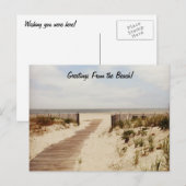 Bij het Briefkaart van de Beach (Voorkant / Achterkant)