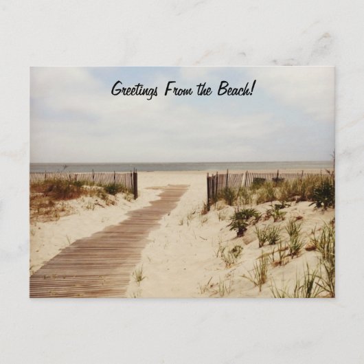 Bij het Briefkaart van de Beach (Voorkant)