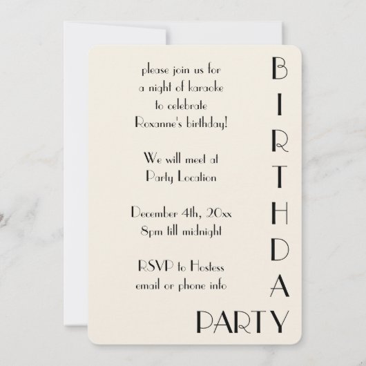 Bij het Cafe concert van Degas Degas, Karaoke Part Kaart (Achterkant)