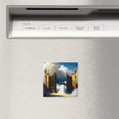 Bij het Christelijke kunstmagneet van de Gate Blac Magneet (Insitu (Vaatwasser))