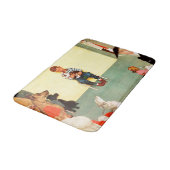 Bij het eten door Norman Rockwell Badmat (Gekanteld)