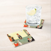 Bij het eten door Norman Rockwell Kartonnen Onderzetters (Insitu)