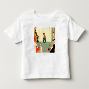 Bij het eten door Norman Rockwell Kinder Shirts